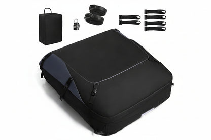 20ft³ Waterproof Rooftop Cargo Bag - Coated Zippers, Anti-Slip Mat, Works w/wo Roof Racks