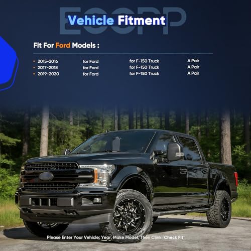 Pair Tow Mirrors for Ford F-150 2015-2020 Pickup Truck