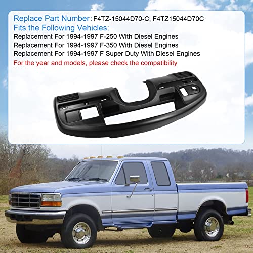 Instrument Dash Bezel for 1994–1997 Ford F-250/F-350, F4TZ-15044D70-C