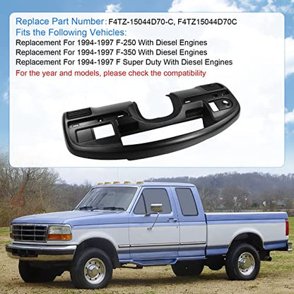 Instrument Dash Bezel for 1994–1997 Ford F-250/F-350, F4TZ-15044D70-C