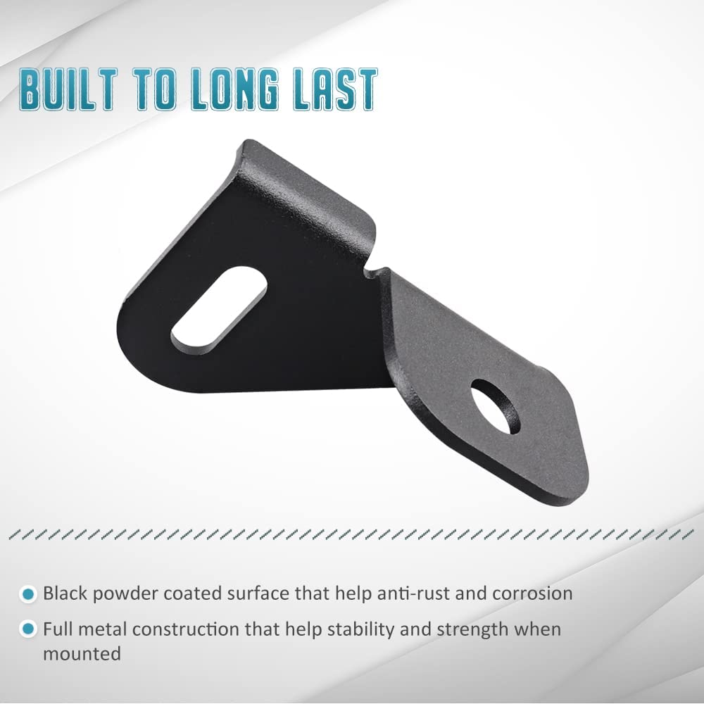JL Antenna Mount Driver Side CB Antenna Mount Radio Driver's Side Mounting Bracket Front Driver Near The Hood Side CB Holder Compatible with Jeep Wrangler JL JLU & Jeep Gladiator JT 2018-2023