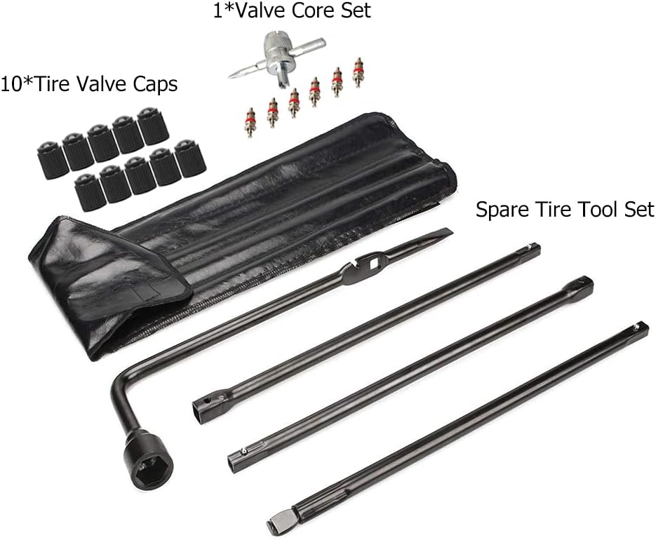 Spare Tire Tool Kit for 1999-2019 Chevy/GMC Trucks & SUVs - Includes Jack Handle & Lug Wrench