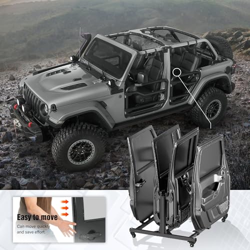 Jeep Wrangler/Gladiator Door Hanger Storage Rack with Dust Cover