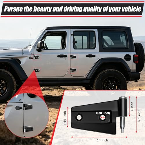 Jeep Wrangler JK JKU 4-Door Hinge Assembly