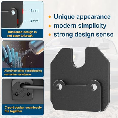Aluminum Alloy Sun Visor Repair Kit Compatible with RAM 1500 2019-2026,2-Pack