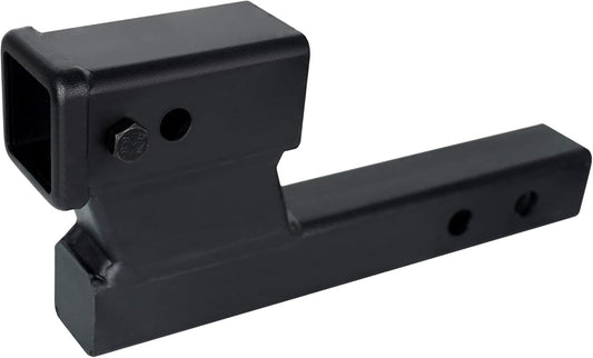 2" Hitch Extender with 4" Drop/Rise - 7.75" & 9.75" Extension, 7,500 lb Capacity, Matte Black - 84128
