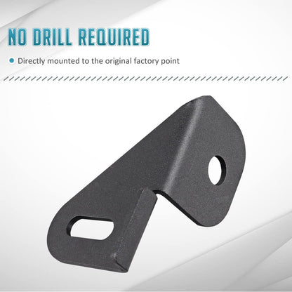 JL Antenna Mount Driver Side CB Antenna Mount Radio Driver's Side Mounting Bracket Front Driver Near The Hood Side CB Holder Compatible with Jeep Wrangler JL JLU & Jeep Gladiator JT 2018-2023