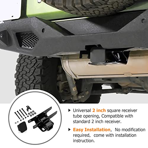 Jeep Wrangler JL/JLU 2" Rear Trailer Hitch & Wiring Harness