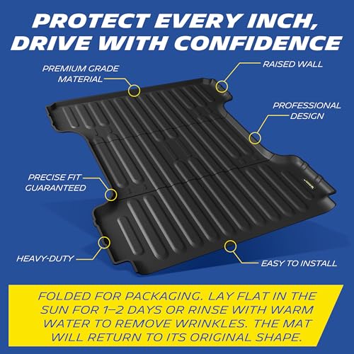 Truck Bed Mat for 2019-2026 Ram 1500 6.4 FT / 76.3"