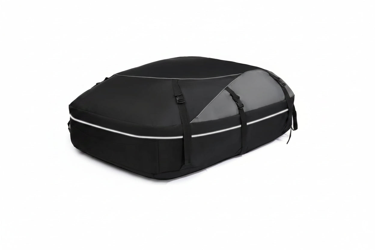 20ft³ Waterproof Rooftop Cargo Bag - Coated Zippers, Anti-Slip Mat, Works w/wo Roof Racks