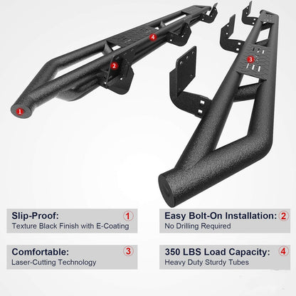 6" Running Boards Compatible with 2019-2024 Dodge Ram 1500 Crew Cab - OHMU