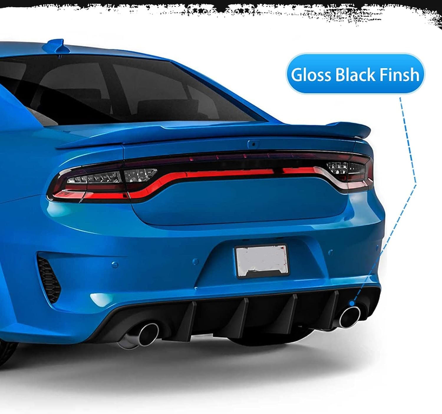 Rear Diffuser Compatible with 2015-2023 Dodge Charger - OHMU
