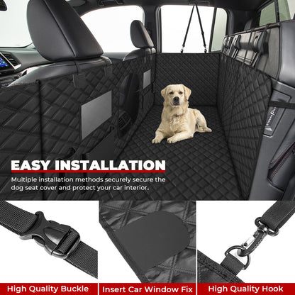 Dog Seat Cover for Back Seat of Full Size Crew Cab Trucks with Fold Up Seats - OHMU