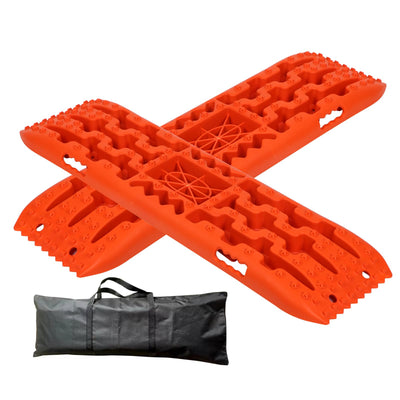 Off-Road Traction Boards with Jack Base - Heavy-Duty Recovery Tracks for 4x4/SUV/Truck (Large)