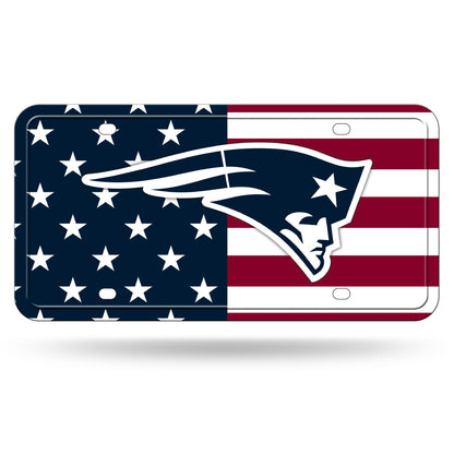 Rico Industries NFL Football USA Metal Auto Tag 6" x 12" - Great for Truck/Car/SUV