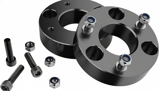 2" Front Leveling Lift kit for Dodge Ram 1500 2006-2024 4WD, Lifronkit Raise 2 Inch Front Strut Spacers Compatible with Dodge Ram Suspension Lift Kits 2006-2023 Black Anodized(new version)