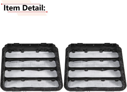 2-PCS Cab Air Pressure Vents for Dodge Ram 1500/2500/3500/4500 - Replaces 68323649AB