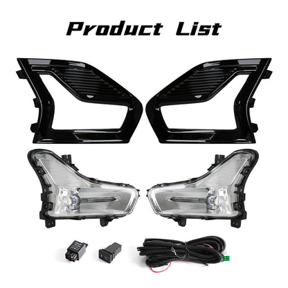 LED Fog Lights for Ford Fusion 2019-2020 with Bezel