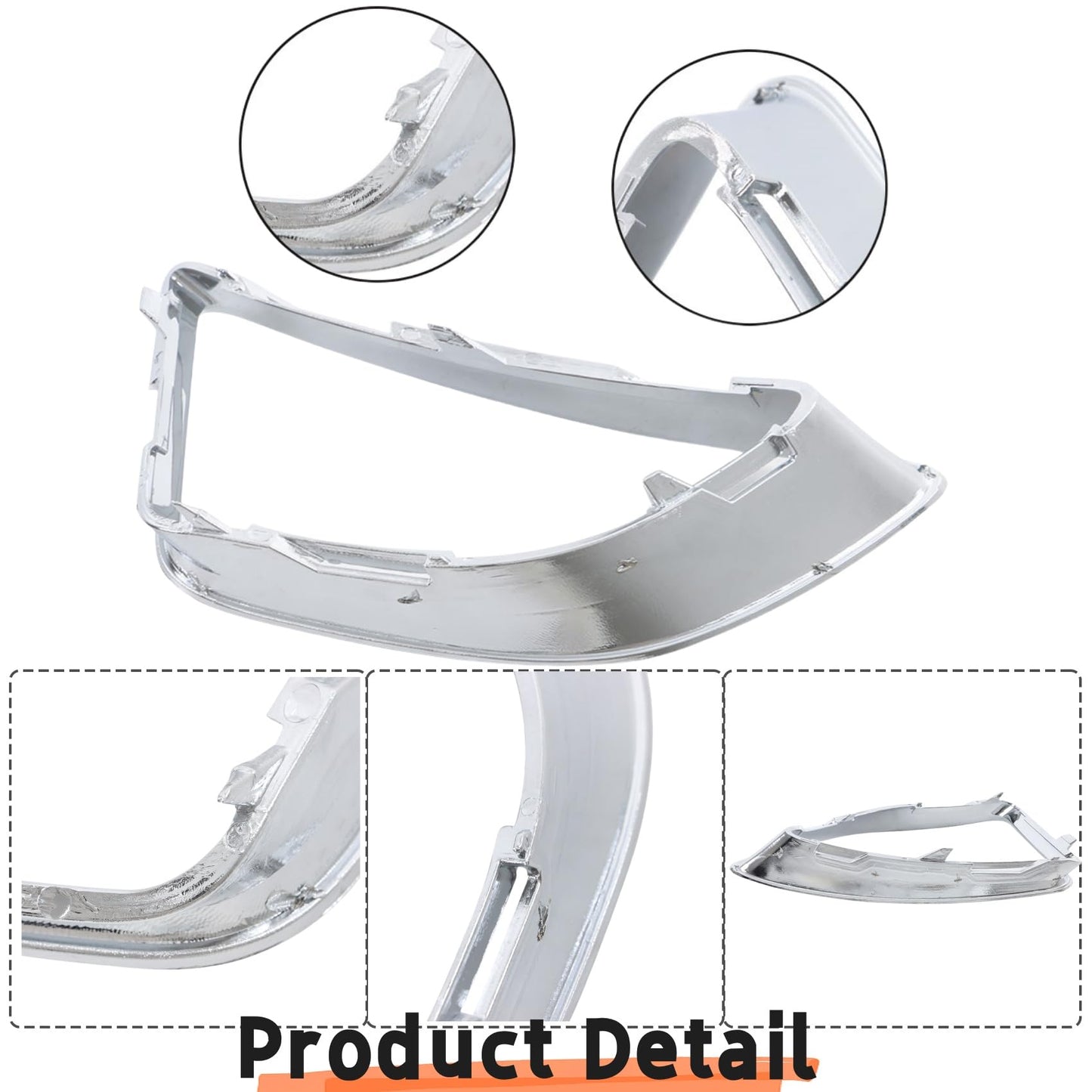 Fusion 2010-2012 Front Fog Light Cover Bezel with Chrome Trim
