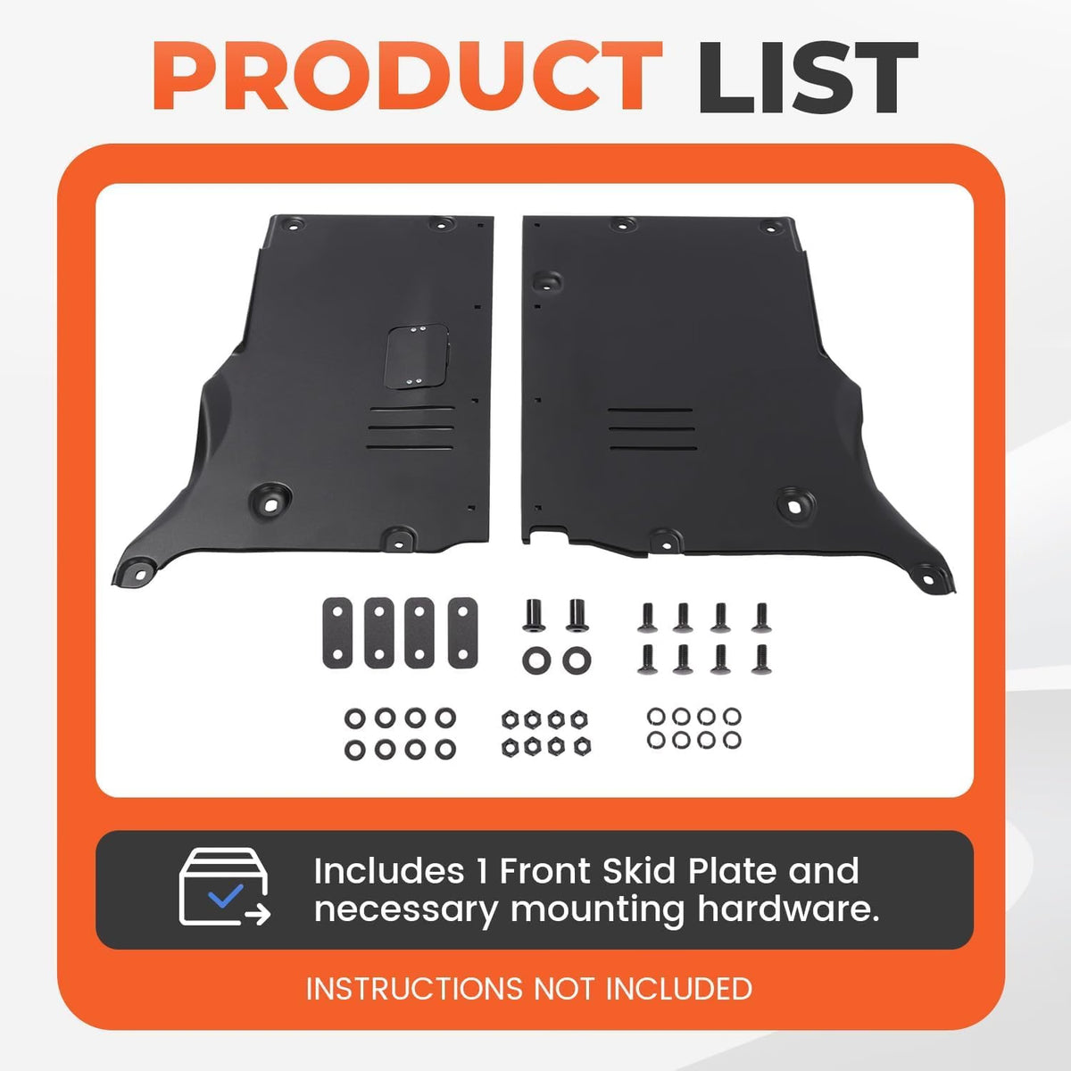 Front Skid Plate Fits for Tesla Model 3 2018-2024 & Tesla Model Y 2020-2024