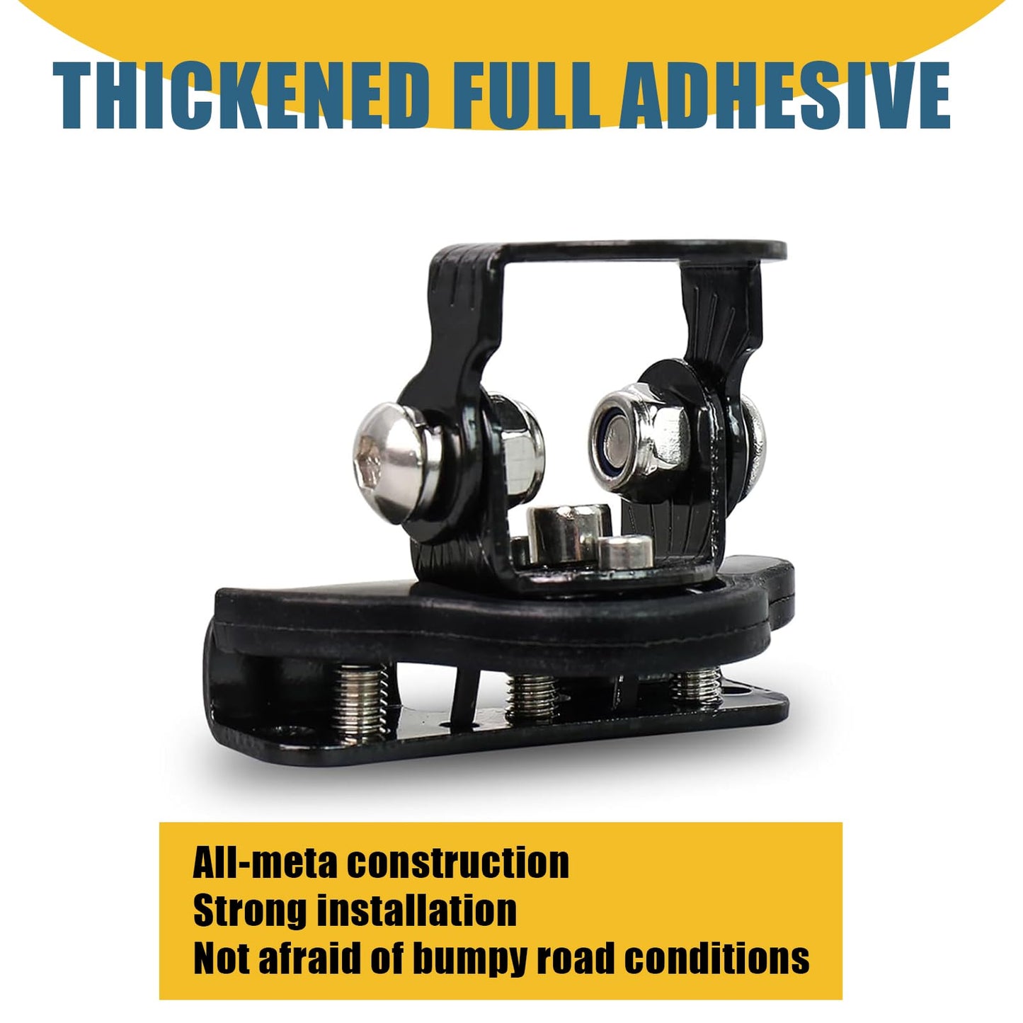 2-PCS Adjustable LED Light Bar Brackets - Ditch Light Mounts for Off-Road Trucks (Black)