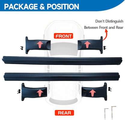 220lbs Roof Rack Cross Bars for 2015-2020 Chevrolet Suburban & Tahoe, GMC Yukon & Yukon XL, Cadillac Escalade & Escalade ESV - OHMU