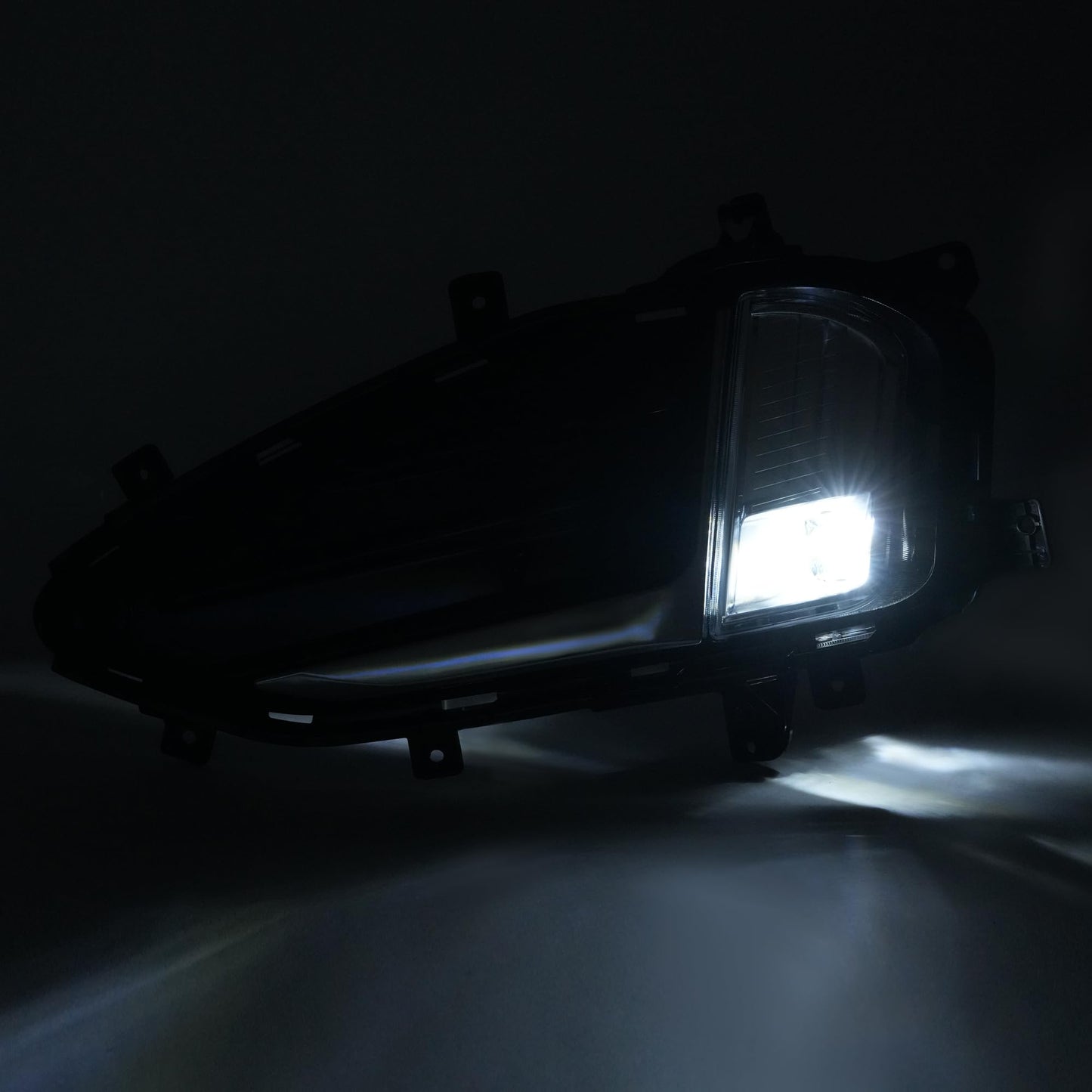 Ford Edge 2019-2024 Front Bumper LED Fog Lights with Bezel