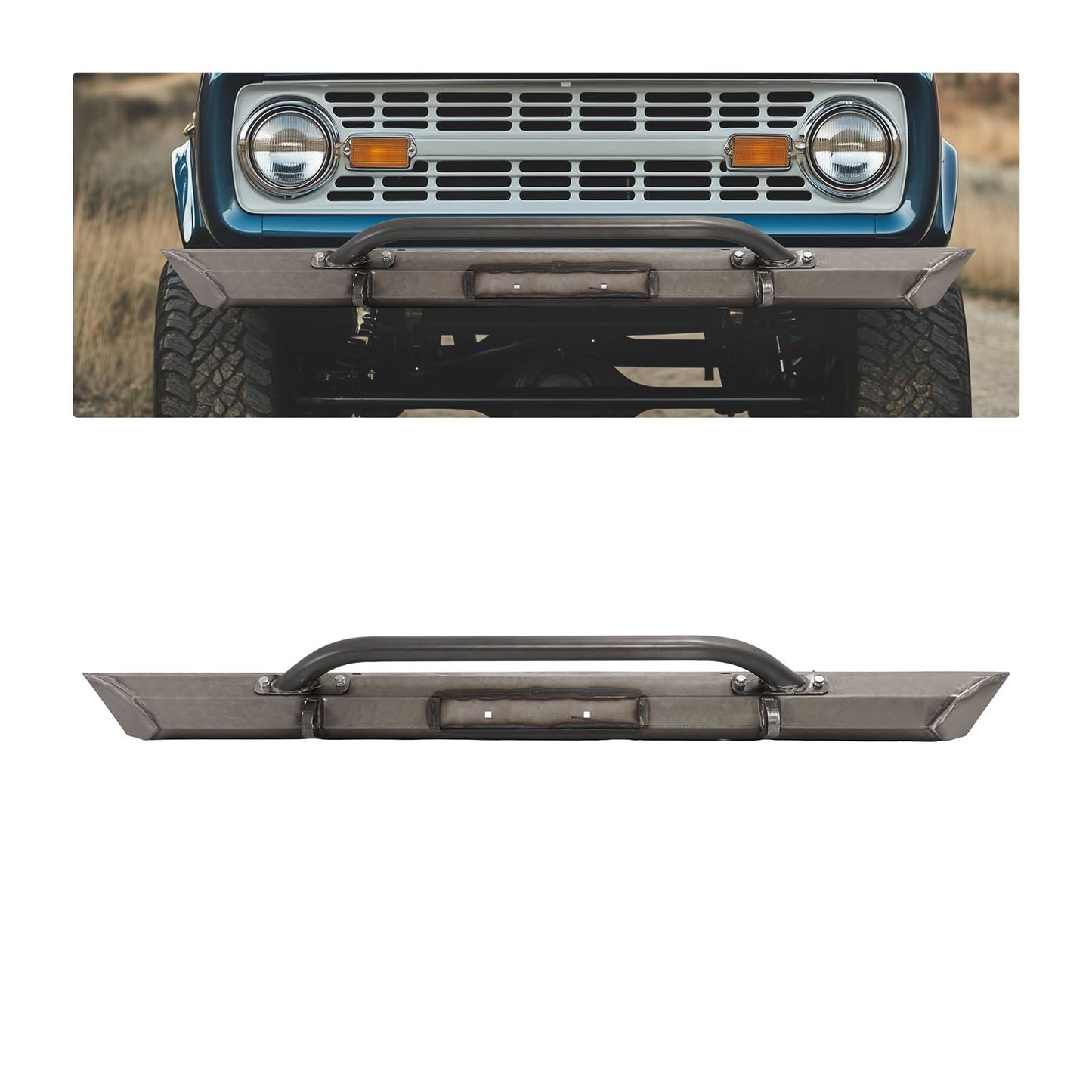 Steel Front Bumper for 1966-1977 Ford Bronco