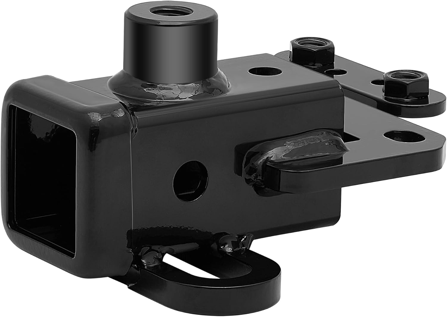 Trailer Hitch for Dodge Ram 1500(2019-2024), 2-inch Hitch Receiver with Bolts, Tow Hitch with Anti-Rust Gloss Powder Coat, Black Trailer Hitch Kit