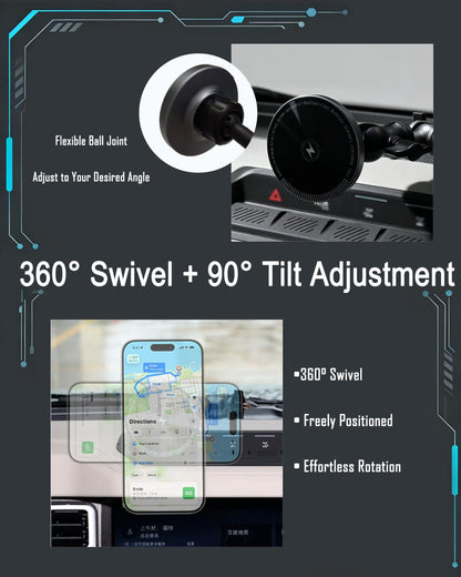 Magnetic Wireless Charging Phone Mount for Ford Bronco 2021-2026