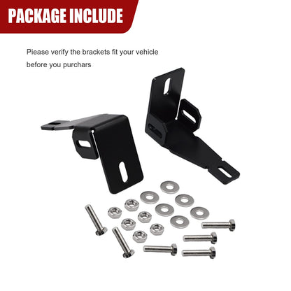 F250/F350/F450 Super Duty Hidden Bumper Fog Light Brackets