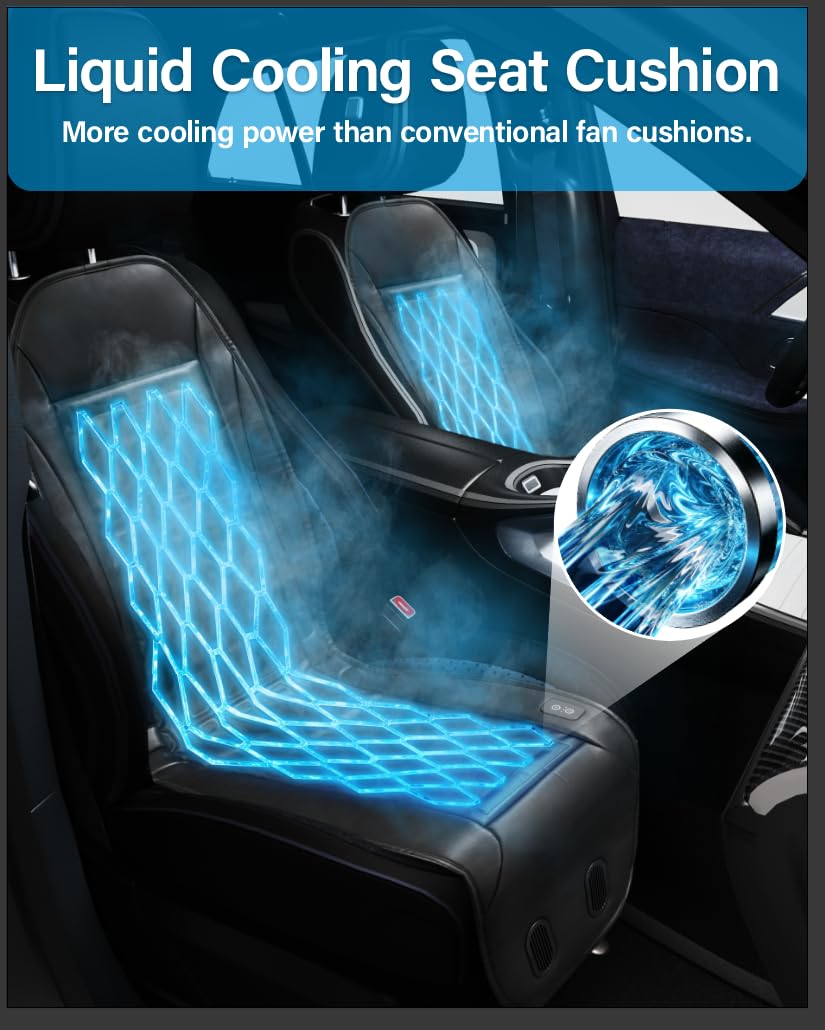 Active Cooling Car Seat Cushion with 3 Modes