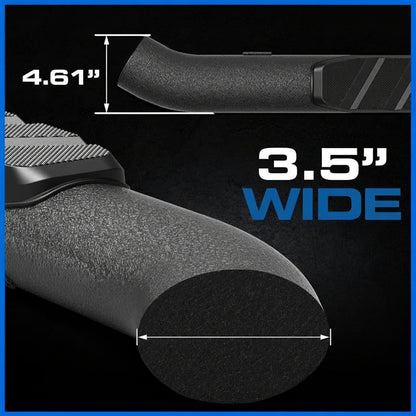 3.5" Oval Tube Running Boards for 2018-2026 Jeep Wrangler JL 4-Door