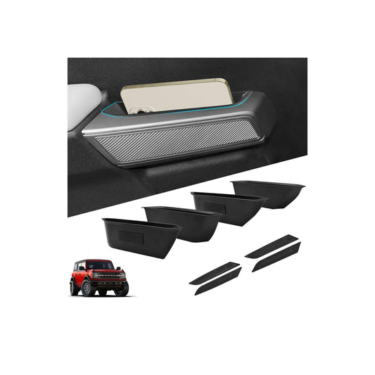 4-PCS No-Slip Door Handle Storage Box for 2021-2025 Ford Bronco 4-Door (Excludes Sport)