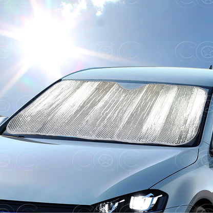 Car Windshield Sun Shade - Accordion Folding Heatshield for Truck, SUV, Van