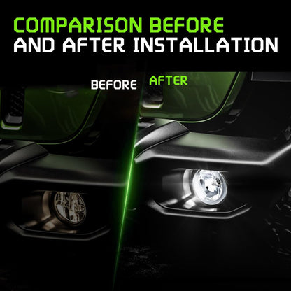 Front Bumper H11 Halogen Fog Lights for Ford Transit Connect/Fusion/Explorer