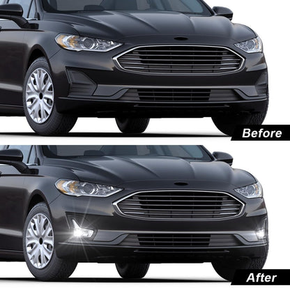 LED Fog Lights for Ford Fusion 2019-2020 with Bezel