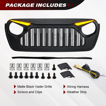 Vader Grille for Jeep Wrangler JL Gladiator JT