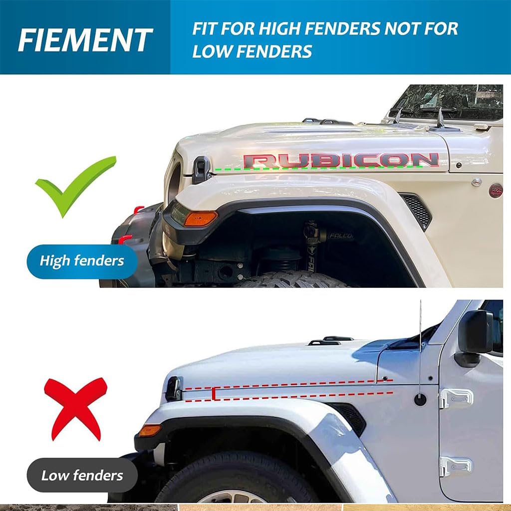 Off-Road Fender Flare Extension Trim for Jeep Wrangler JL