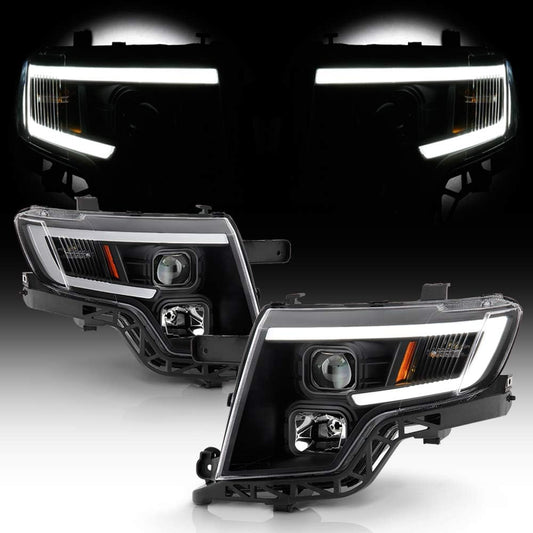 For 2007-2010 Ford Edge LED Tube Style Housing Projector Headlights