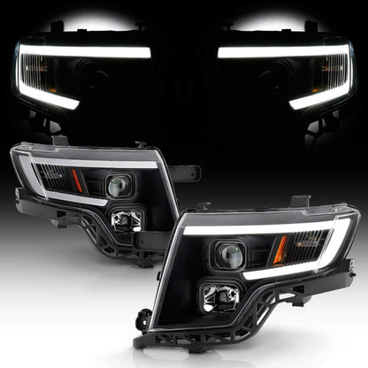 For 2007-2010 Ford Edge LED Tube Style Housing Projector Headlights - OHMU