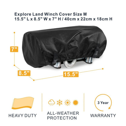 Waterproof Winch Cover (15.5x8.5x7") - Fits up to 4500 lb Electric Winches