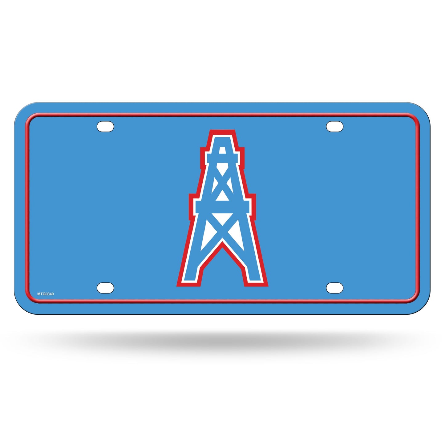 Rico Industries NFL Football Modern Retro Metal Auto Tag 6" x 12" - Great for Truck/Car/SUV