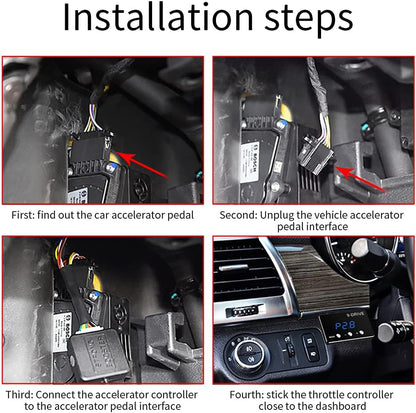 Throttle Response Controller 9 Drive Modes Smart Electronic Racing Accelerator Compatible with Ford F150 F250 Raptor Fusion Focus Grand Mondeo Ranger Transit Mazda 5 6 BT-50 CX-9