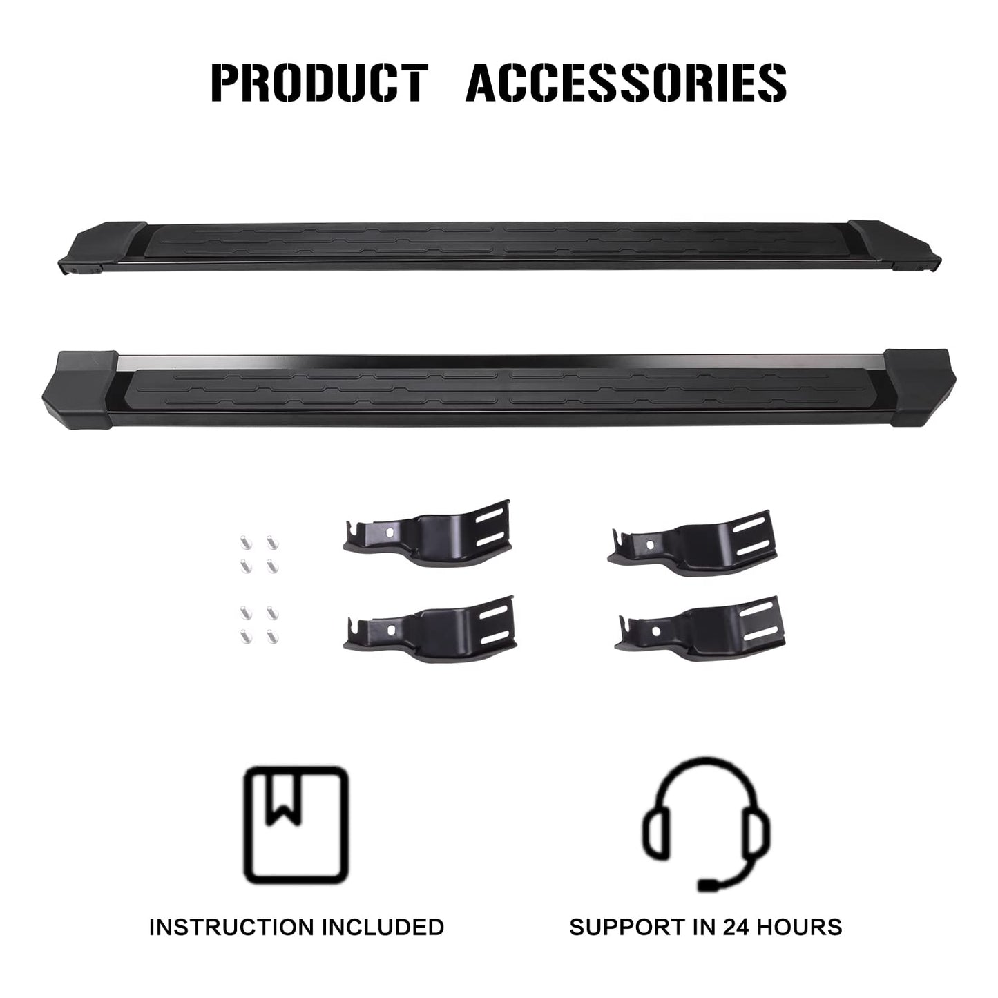 Running Boards for 2021-2026 Ford Bronco 4-Door - Side Step Bars