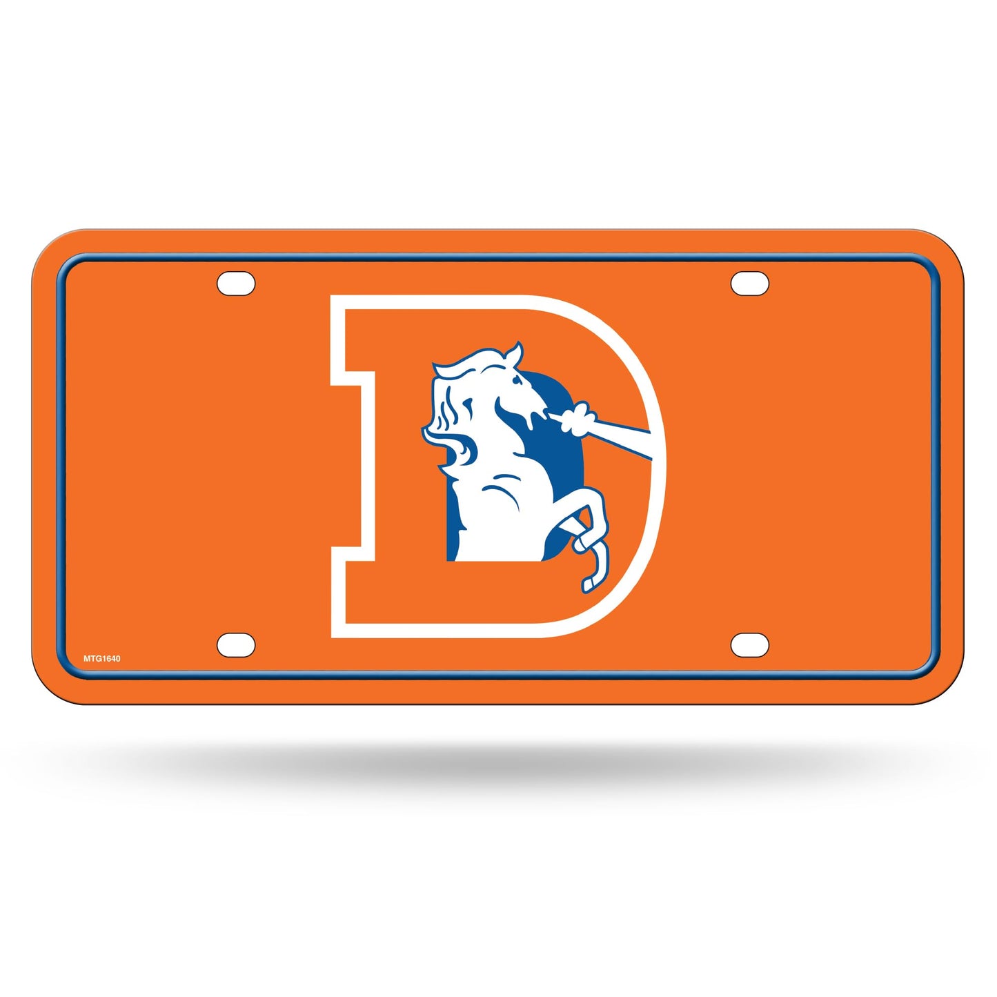 Rico Industries NFL Football Modern Retro Metal Auto Tag 6" x 12" - Great for Truck/Car/SUV