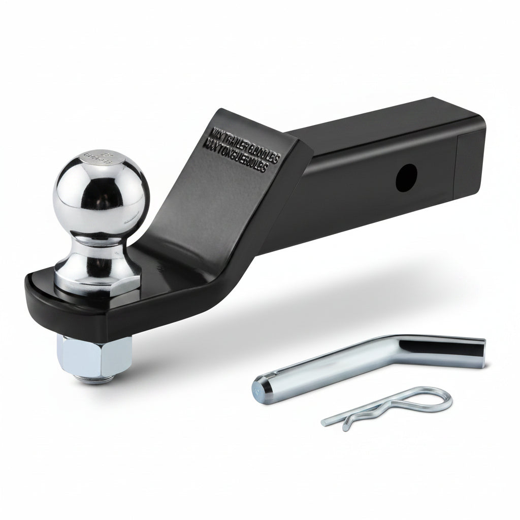 2" Drop Ball Mount with 2" Ball & Pin - 6000 lb Capacity for 2" Receiver