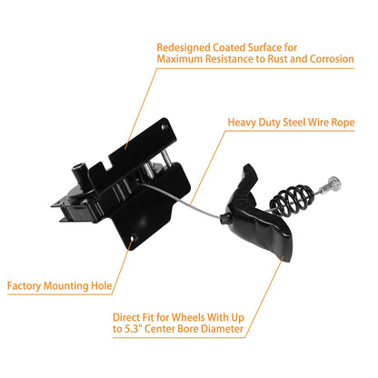Spare Tire Winch Hoist for 1999-2007 Ford F-250/350/450/550 Super Duty - Replaces 924-528/6C3Z1A131AA/F81Z1A131AF etc.