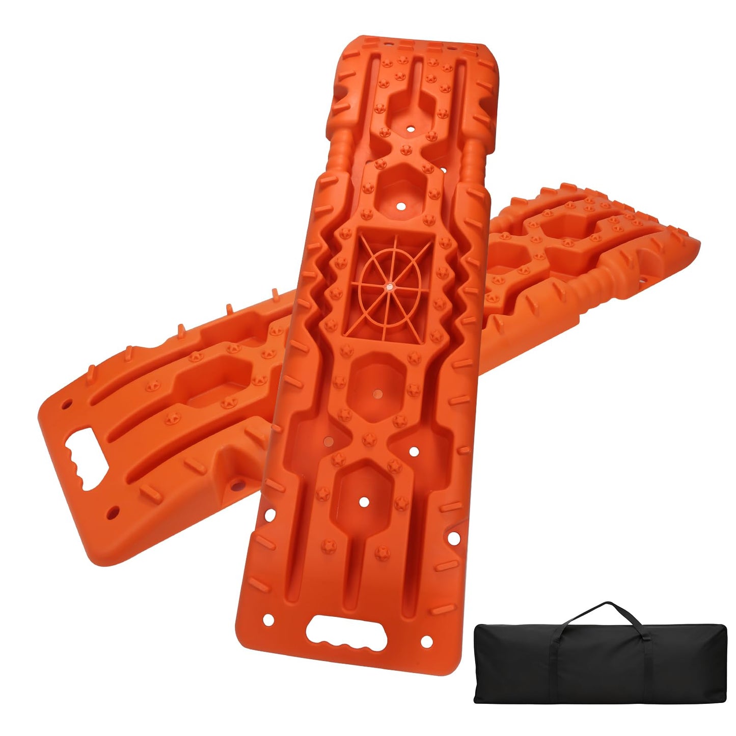 Off-Road Traction Boards with Jack Base - Heavy-Duty Recovery Tracks for 4x4/SUV/Truck (Large)