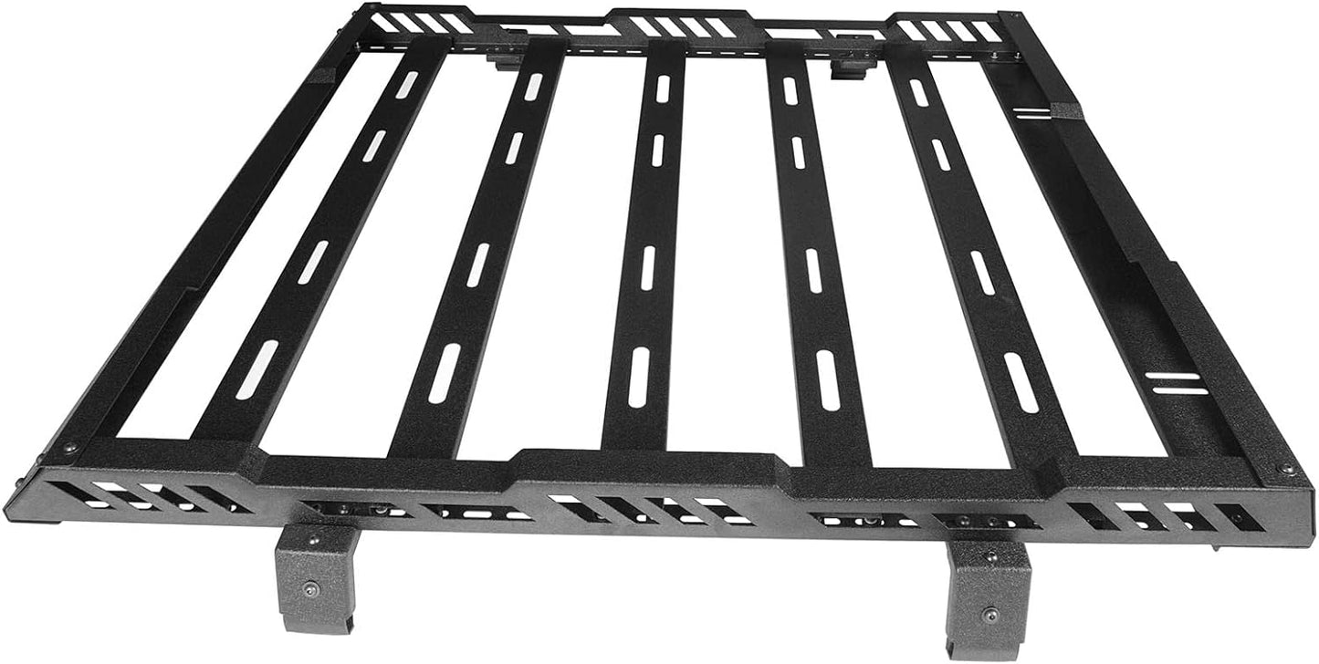 Roof Rack Cargo Basket Crossbar for 2018-2024 Jeep Wrangler JL & Gladiator JT - OHMU